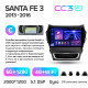 Android head unit Teyes CC3 6+128 Gb with 360° surround view° Hyundai Santa Fe 3 2013-2016 (C) 9" 2k (L1)