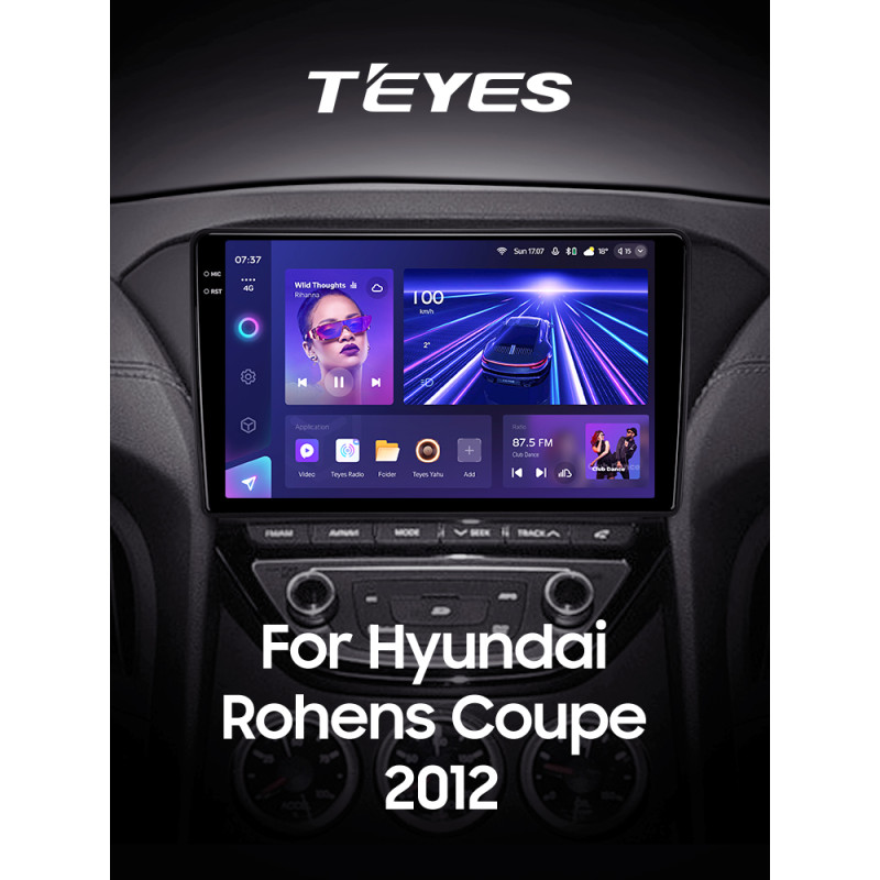 Android head unit Teyes CC3 6+128 Gb Hyundai Rohens Coupe (F3) 2012 9" 2k (L3)
