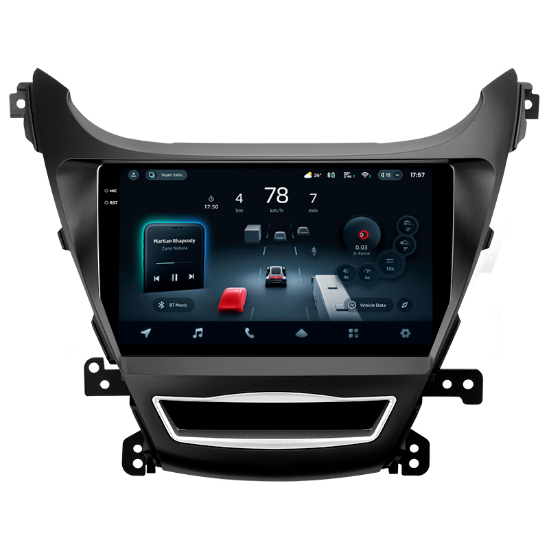 Android head unit Teyes CC4 Pro 8+128 Gb Hyundai Elantra 5 JK GD MD UD 2010-2016 (F2) 9" 2k