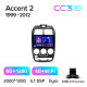 Android head unit Teyes CC3 6+128 Gb Hyundai Accent II 2 LC2 (F1) 1999-2012 9" 2k