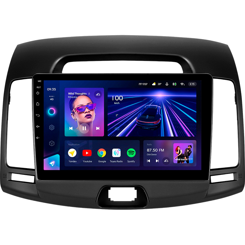 Android head unit Teyes CC3 4+32 Gb Hyundai Elantra 4 HD 2006-2012 9"
