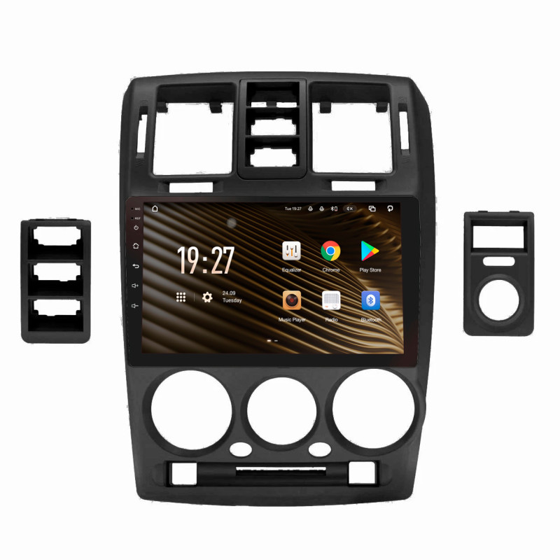 Android head unit SIGMA S9432 ANDROID 10 4+32 Gb 4G DSP Hyundai GETZ 1 2002-2011 LHD BLACK 9"