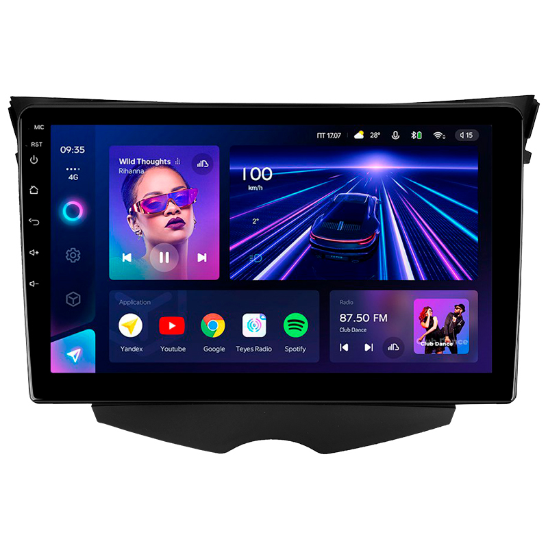 Android head unit Teyes CC3 4+32 Gb Hyundai Veloster FS 2011 - 2017 (A) 9"