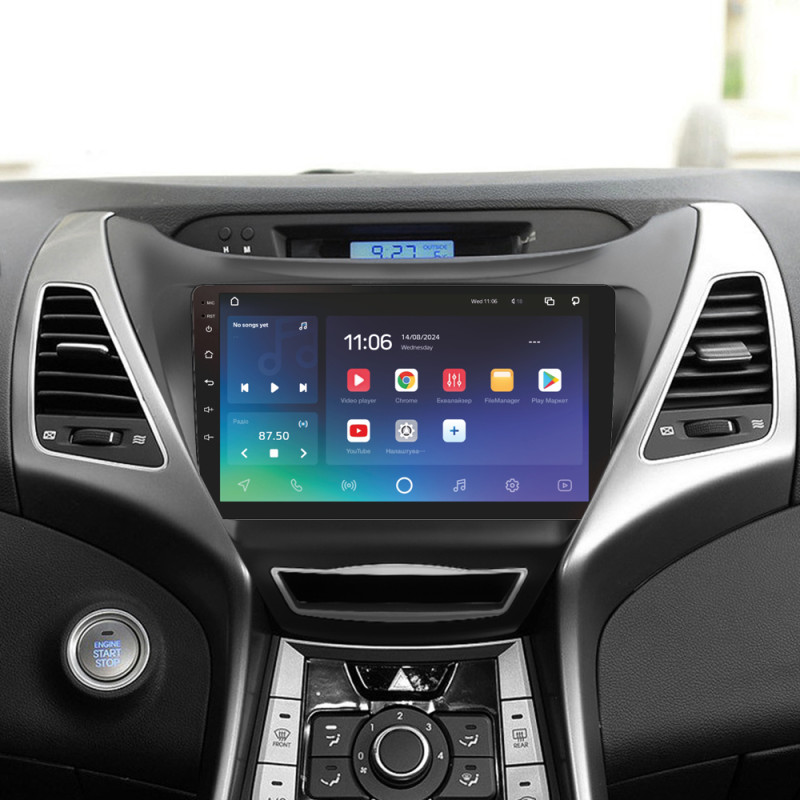 Android head unit SIGMA PRO 9464 ANDROID 10 4+64 Gb 4G DSP Hyundai Elantra 5 JK GD MD UD 2010-2016 (F2) 9"