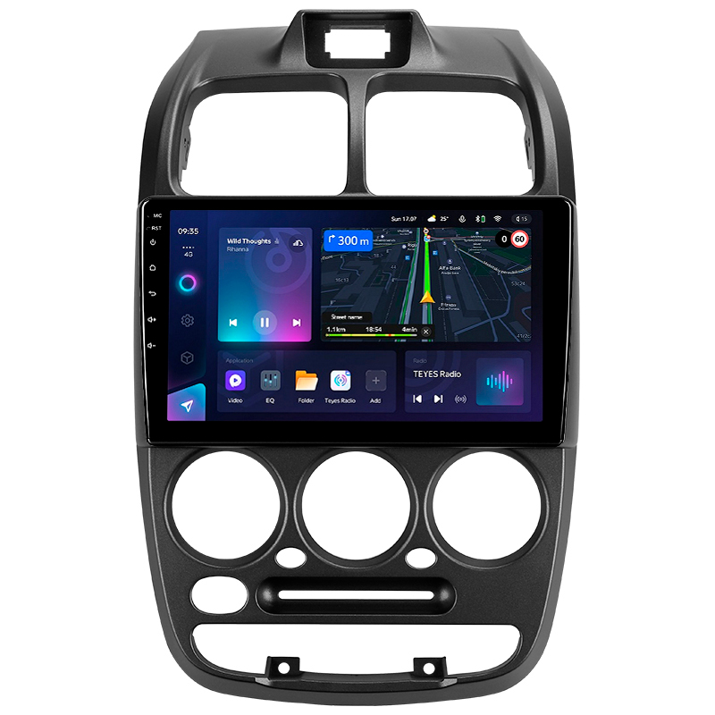 Android head unit Teyes CC3L 4+32 Gb Hyundai Accent II 2 LC2 (F1) 1999-2012 9"