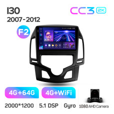 Android head unit Teyes CC3 4+64 Gb Hyundai i30 1 FD 2007-2012 (F2) 9" 2k