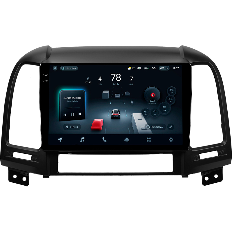 Android head unit Teyes CC4 Pro 12+256 Gb Hyundai Santa Fe 2 2006-2012 9" 2k
