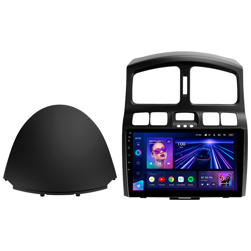 Android head unit Teyes CC3 4+32 Gb Hyundai Santa Fe SM 2000-2012 For JAC S1 (Rein) 1 2007-2013 9"