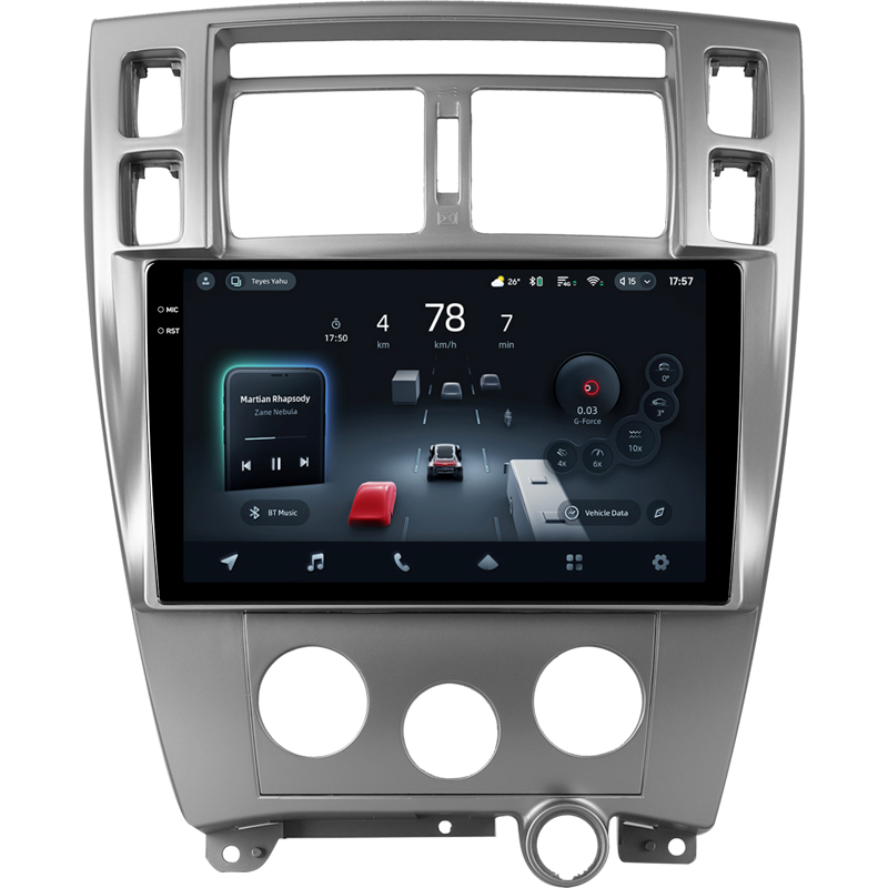 Android head unit Teyes CC4 Pro 8+128 Gb Hyundai Tucson 1 2004-2009 10" 2k