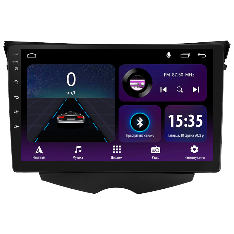 Android head unit SIGMA E9232 ANDROID 10 2+32 Gb Hyundai Veloster FS 2011 - 2017 (A) 9"