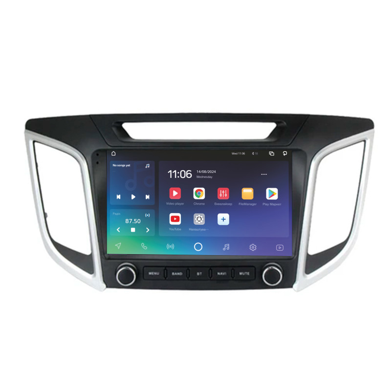 Android head unit SIGMA X9464 ANDROID 10 4+64 Gb 4G DSP Hyundai IX25 2015-2019 with buttons 9"