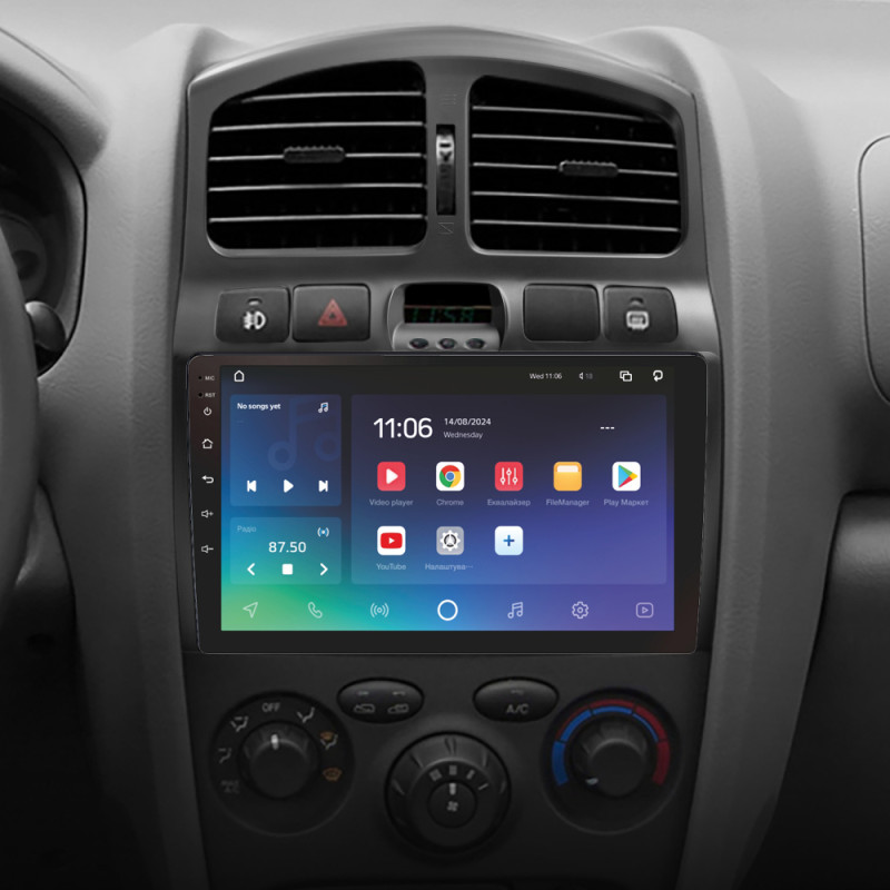 Android head unit SIGMA X9432 ANDROID 10 4+32 Gb 4G DSP Hyundai Santa Fe SM 2000-2012 For JAC S1 (Rein) 1 2007-2013 9"