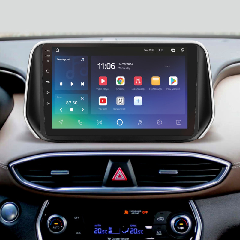 Android head unit SIGMA X10432 ANDROID 10 4+32 Gb 4G DSP Hyundai Santa Fe 4 (ZYJ) 2018-2020 10" (L1)