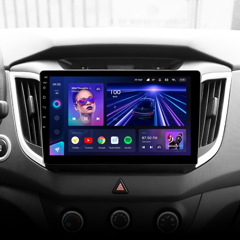 Android head unit Teyes CC3 4+32 Gb Hyundai Creta IX25 2015-2019 10"