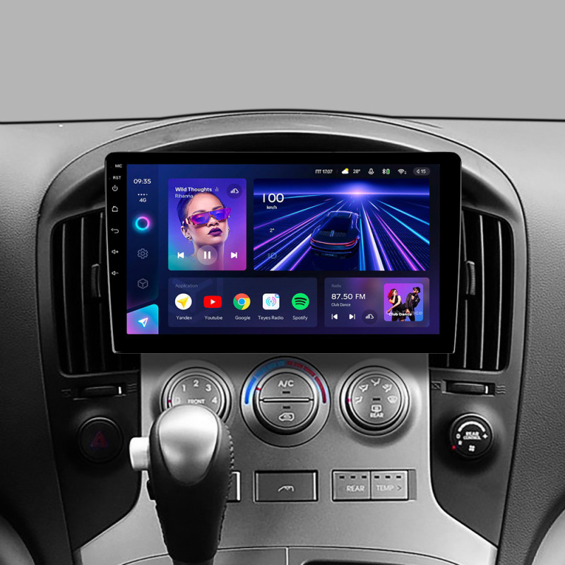 Android head unit Teyes CC3 4+32 Gb Hyundai H1 II 2 TQ 2007-2015 (F1) 9"