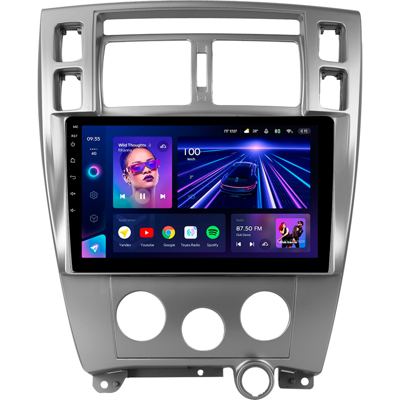 Android head unit Teyes CC3 4+32 Gb Hyundai Tucson 1 2004-2009 10"