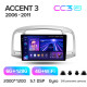 Android head unit Teyes CC3 6+128 Gb with 360° surround view° Hyundai Accent 3 2006-2011 9" 2k