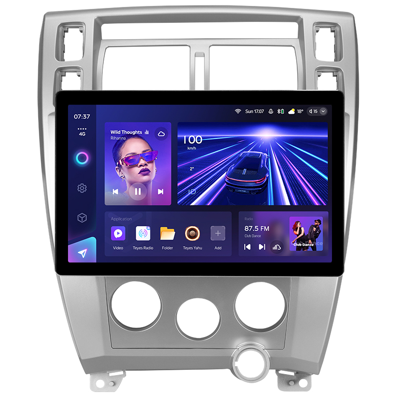 Android head unit Teyes CC3 4+32 Gb Hyundai Tucson 1 2004-2009 13" 2k