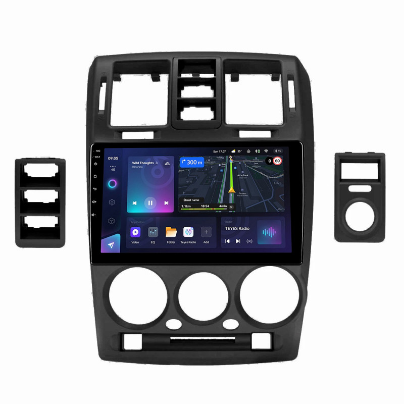 Android head unit Teyes CC3L 4+32 Gb Hyundai GETZ 1 2002-2011 LHD BLACK 9"