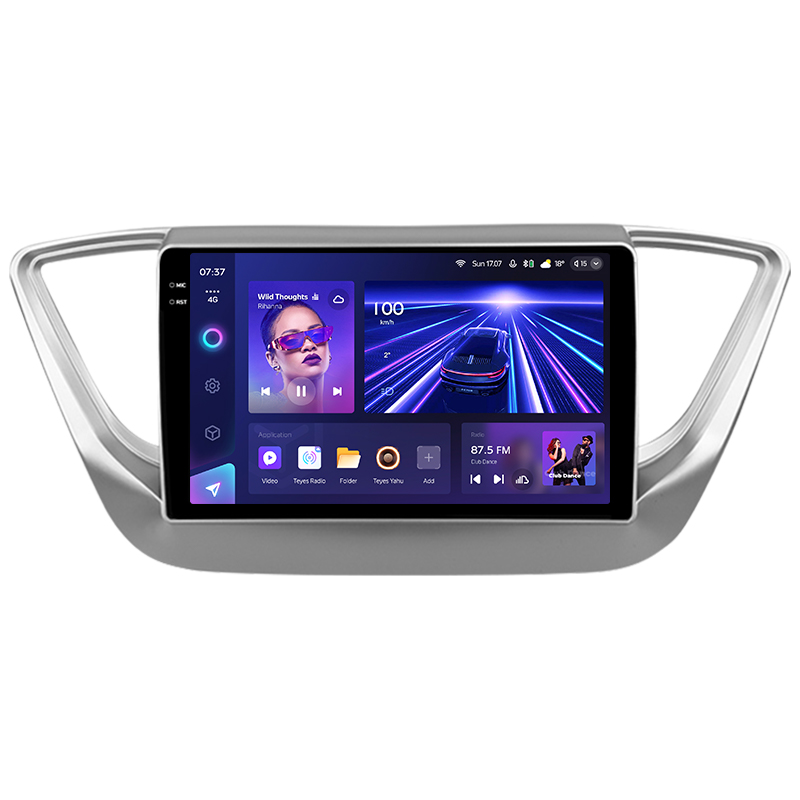 Android head unit Teyes CC3 4+32 Gb Hyundai Solaris 2 2017-2020 (B) 9" 2k
