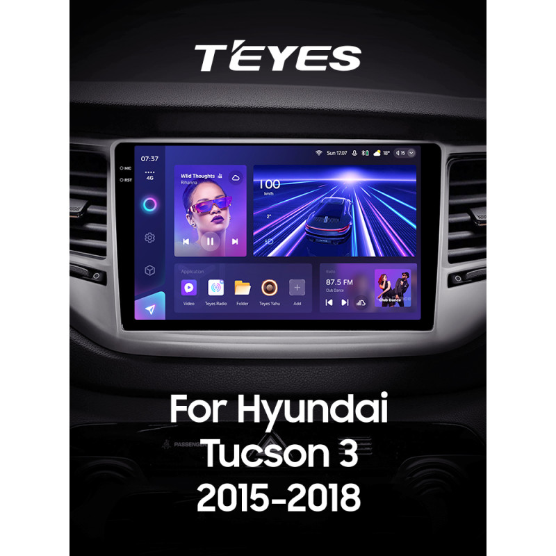 Unidad de radio estéreo Teyes CC3 4 + 32 GB para Hyundai Tucson 3 (2015-2018) (B) 9