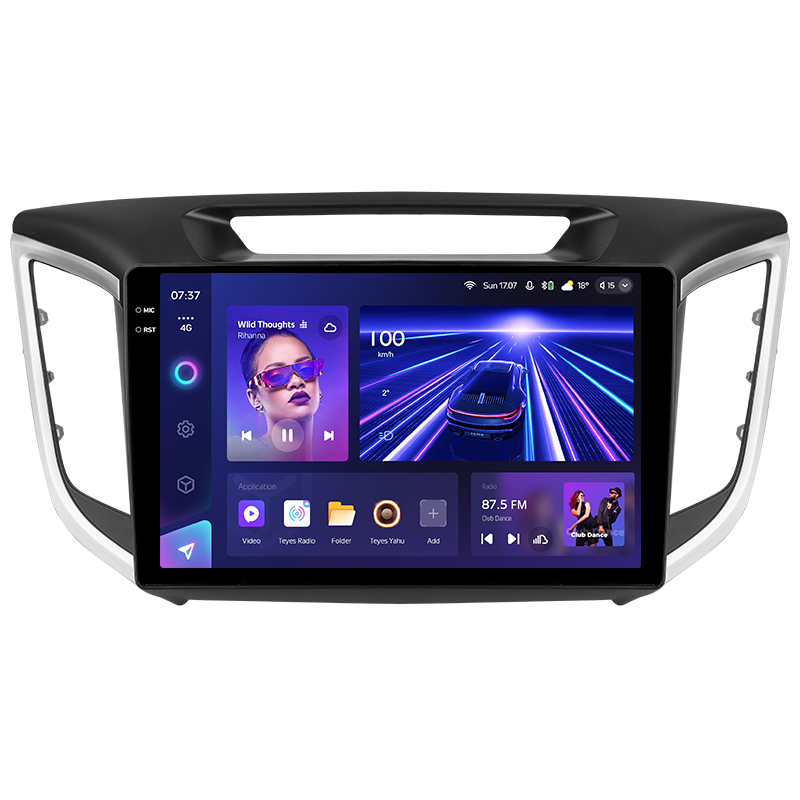 Android head unit Teyes CC3 4+32 Gb Hyundai Creta IX25 2015-2019 10" 2k