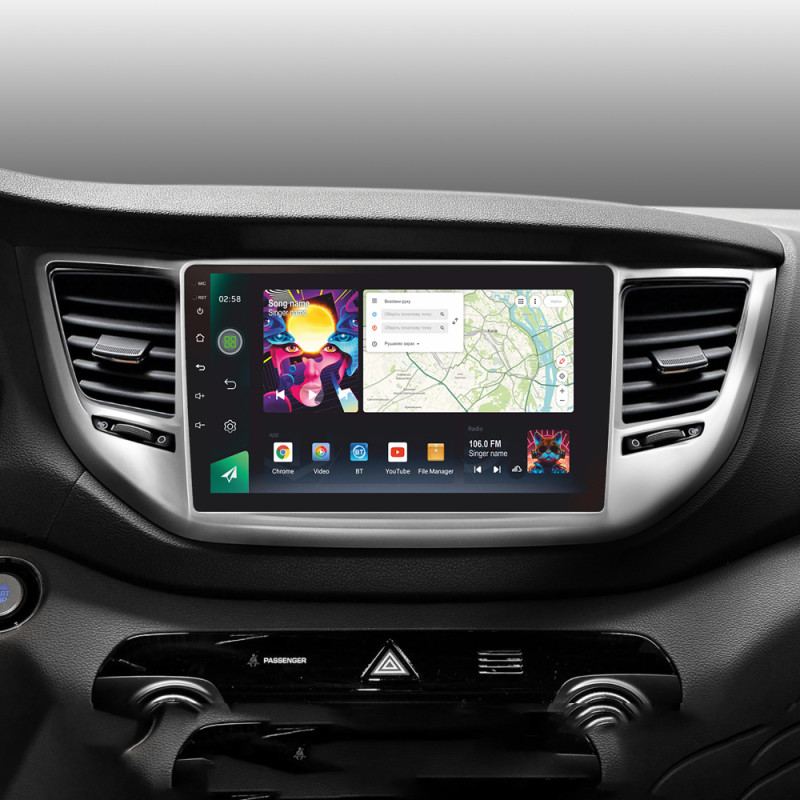 Android head unit SIGMA PRO 9464 ANDROID 10 4+64 Gb 4G DSP Hyundai Tucson 3 2015-2018 (A) 9"