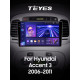 Android head unit Teyes CC3 4+64 Gb Hyundai Accent 3 2006-2011 9" 2k