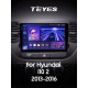 Android head unit Teyes CC3 6+128 Gb Hyundai i10 2013-2016 9" 2k (L1)