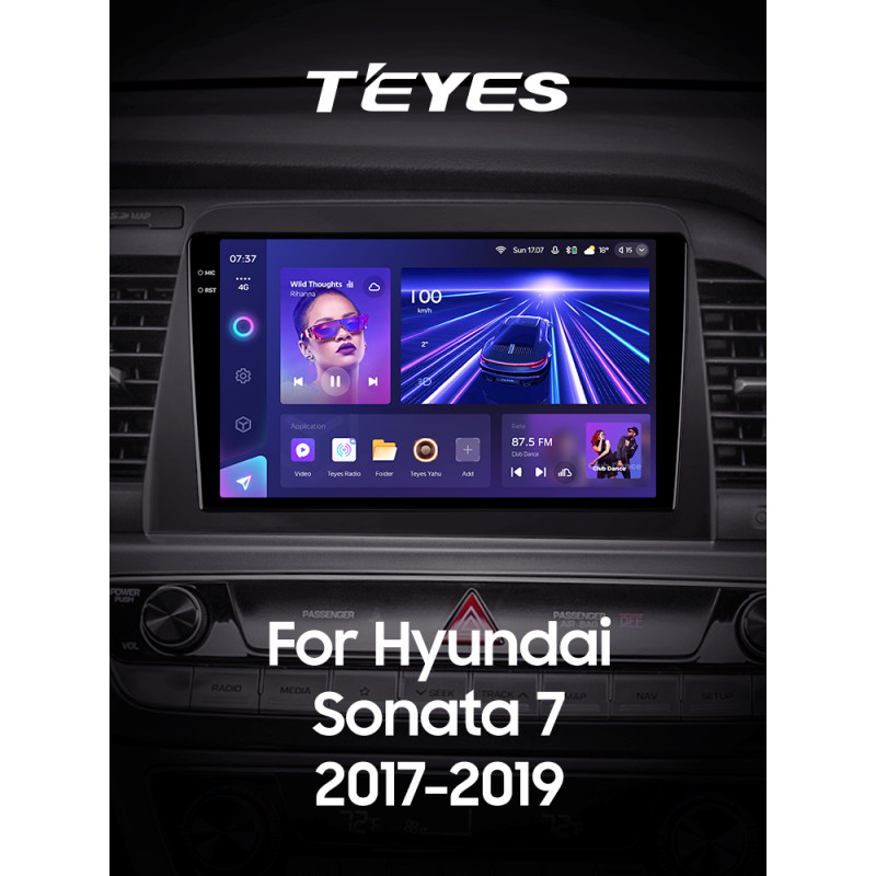 Android head unit Teyes CC3 4+32 Gb Hyundai Sonata 7 LF 2017-2019 9" 2k