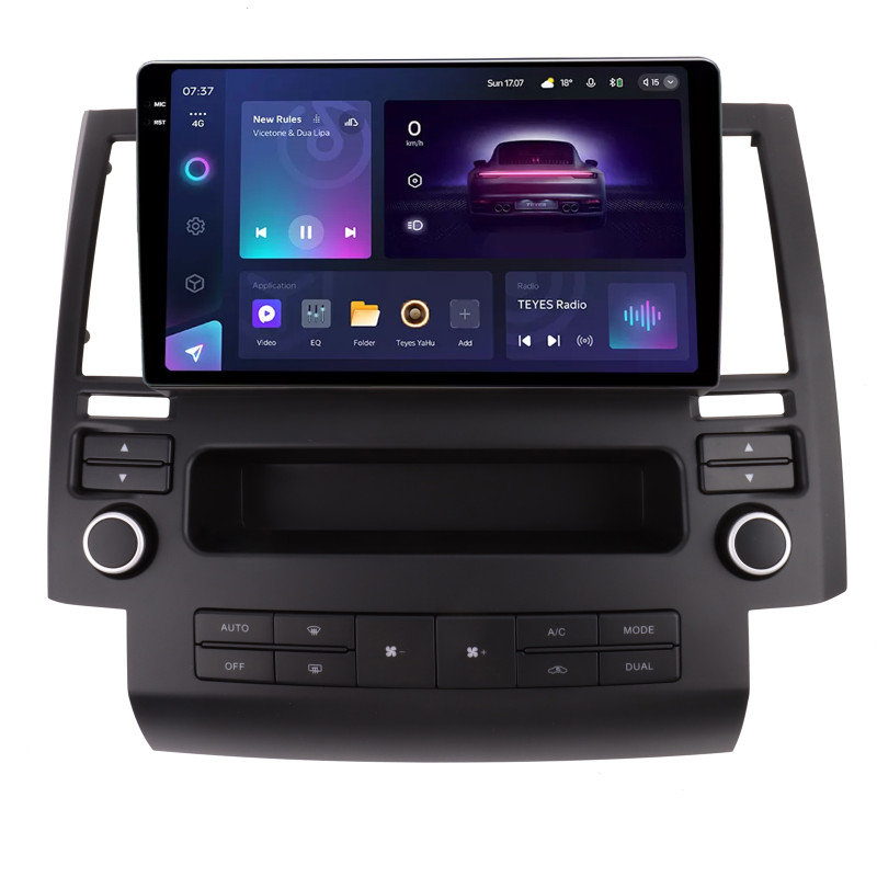 Android head unit Teyes CC3 6+128 Gb Infiniti FX35 2002-2006 Black 9" 2k (L3)