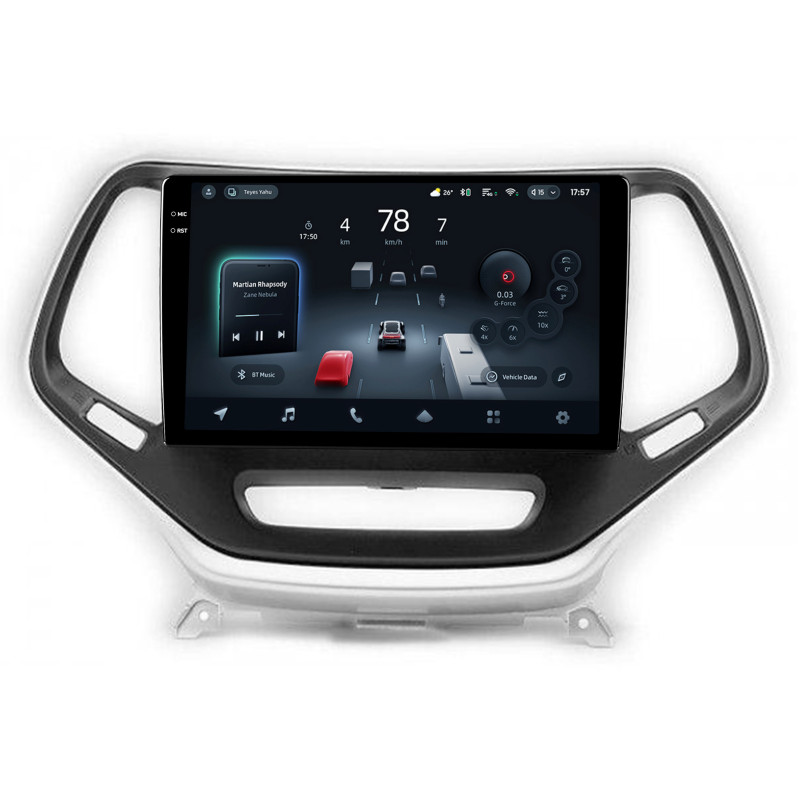 Android head unit Teyes CC4 Pro 8+128 Gb Jeep Cherokee 5 KL 2014-2018 silver 10" 2k
