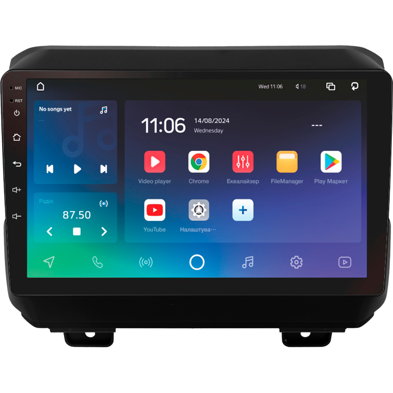 Android head unit SIGMA X9432 ANDROID 10 4+32 Gb 4G DSP Jeep Wrangler 4 JL 2018-2019 9" (L1)