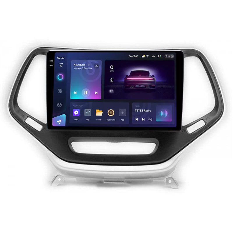 Android head unit Teyes CC3 4+32 Gb Jeep Cherokee 5 KL 2014-2018 silver 10" 2k