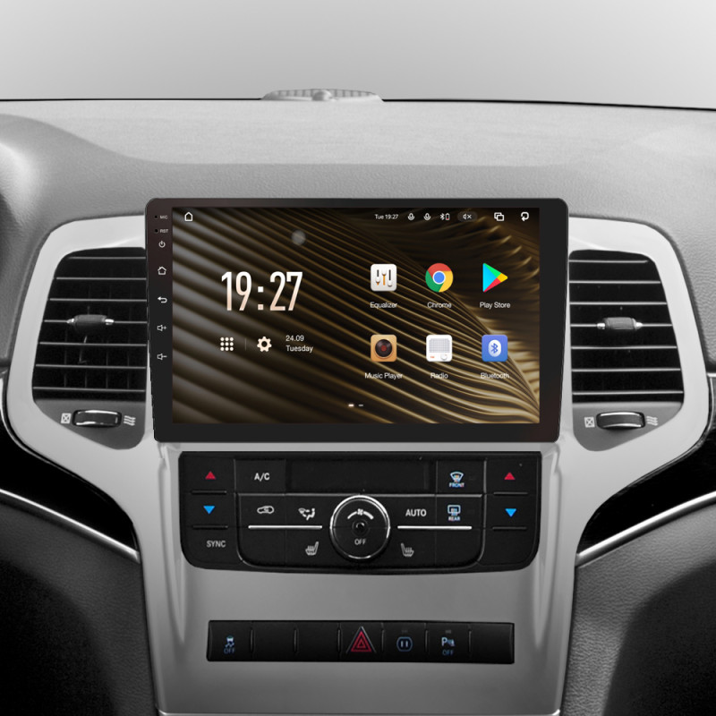 Android head unit SIGMA S9432 ANDROID 10 4+32 Gb 4G DSP Jeep Grand Cherokee WK2 2010-2013 9" (L2)