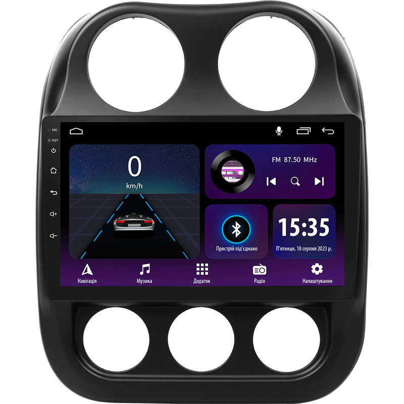 Android head unit SIGMA E10232 ANDROID 10 2+32 Gb Jeep Compass 1 MK 2009-2015 10"