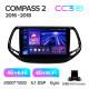 Android head unit Teyes CC3 4+64 Gb Jeep Compass 2 MP 2016-2018 10" 2k