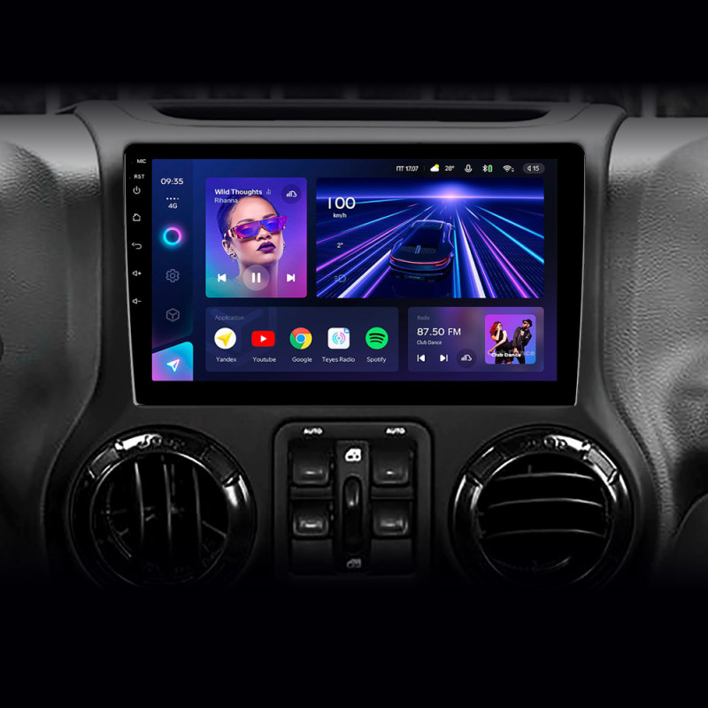 Android head unit Teyes CC3 4+32 Gb Jeep Wrangler 3 JK 2010-2017 (L15) 10" (L1)