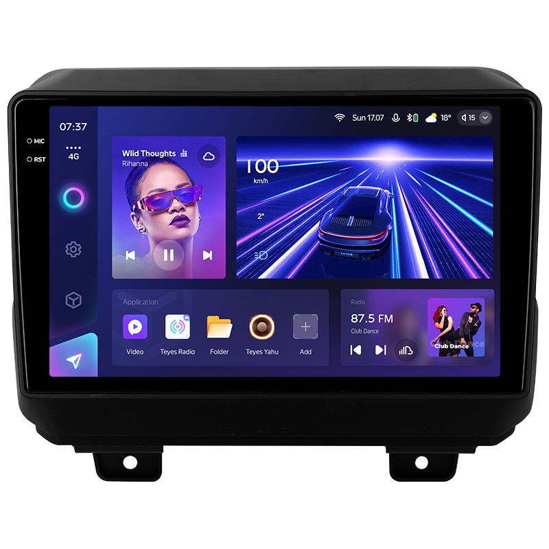 Android head unit Teyes CC3 6+128 Gb Jeep Wrangler 4 JL 2018-2019 9" 2k (L1)