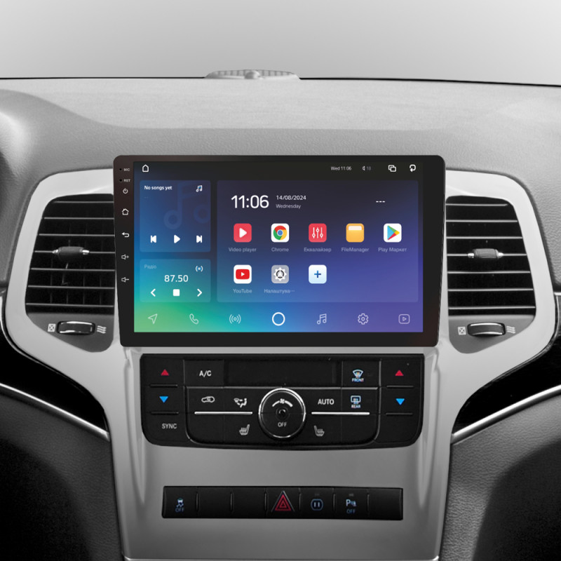 Android head unit SIGMA X9432 ANDROID 10 4+32 Gb 4G DSP Jeep Grand Cherokee WK2 2010-2013 9" (L2)