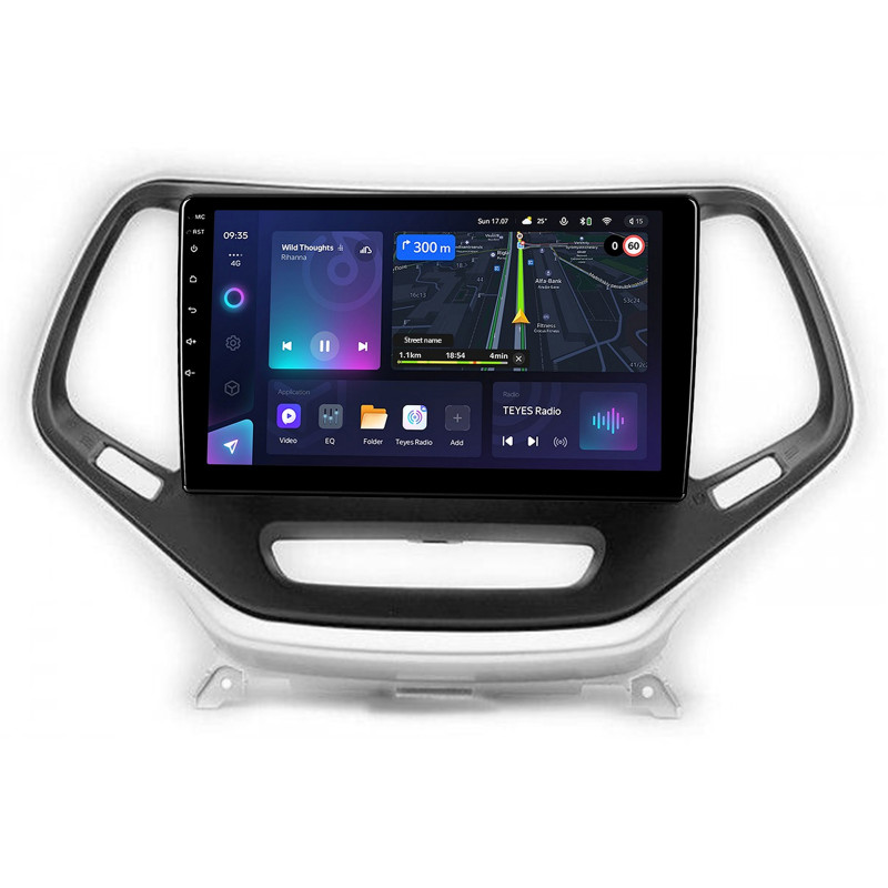 Android head unit Teyes CC3L 4+32 Gb Jeep Cherokee 5 KL 2014-2018 silver 10"