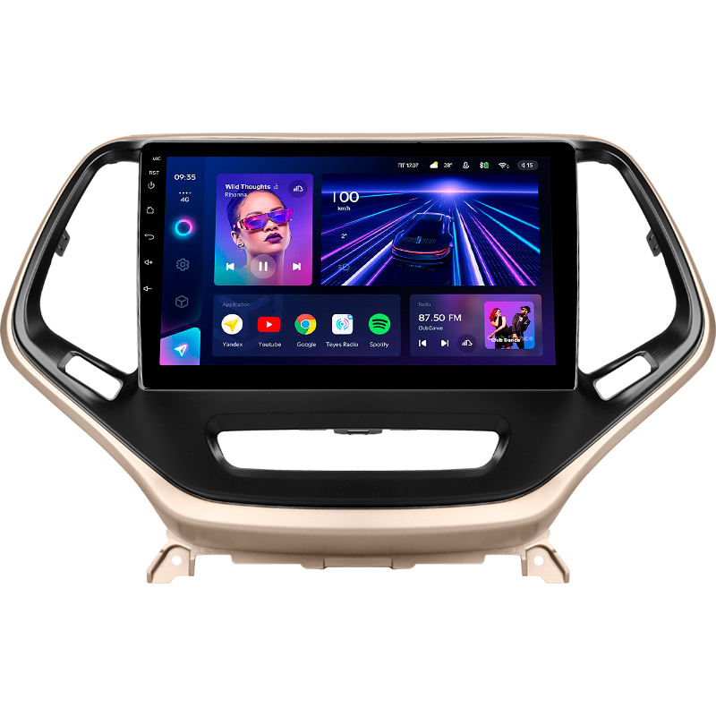 Android head unit Teyes CC3 4+32 Gb Jeep Cherokee 5 KL 2014-2018 10"