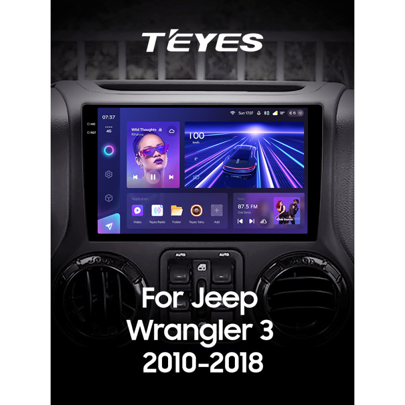 Android head unit Teyes CC3 4+64 Gb Jeep Wrangler 3 JK 2010-2017 (L14) 10" 2k (L1)