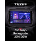 Android head unit Teyes CC3 6+128 Gb Jeep Renegade 2014-2018 9" 2k