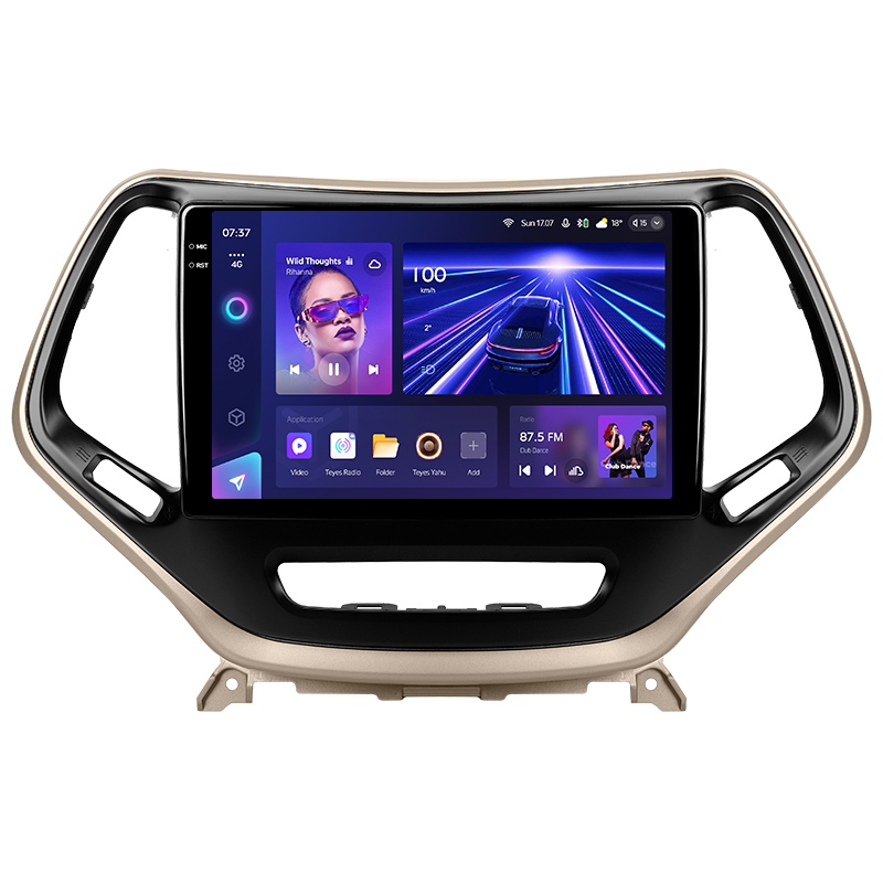 Android head unit Teyes CC3 6+128 Gb with 360° surround view° Jeep Cherokee 5 KL 2014-2018 10" 2k