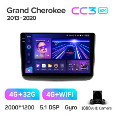 Android head unit Teyes CC3 4+32 Gb Jeep Grand Cherokee WK2 2013-2020 (F1) 9" 2k (L1)
