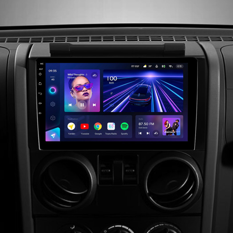 Android head unit Teyes CC3 4+32 Gb Jeep Wrangler 3 JK (F1) 2008-2010 9" (L1)