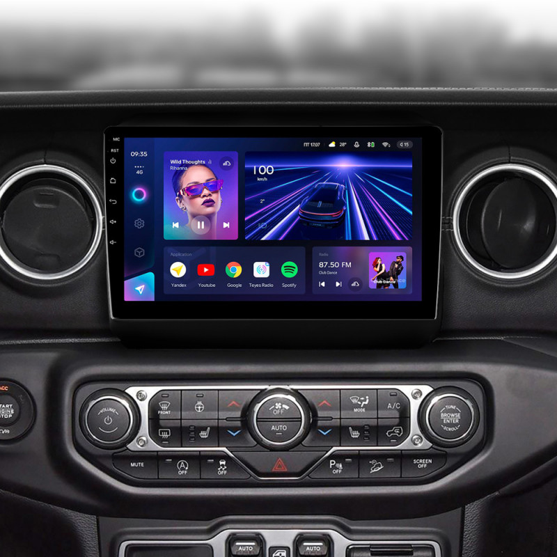Android head unit Teyes CC3 4+32 Gb Jeep Wrangler 4 JL 2018-2019 9" (L1)