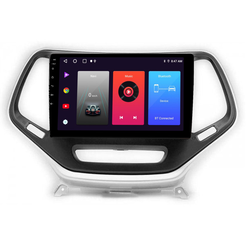 Android head unit SIGMA F10216 ANDROID 10 2+32 Gb Jeep Cherokee 5 KL 2014-2018 silver 10"