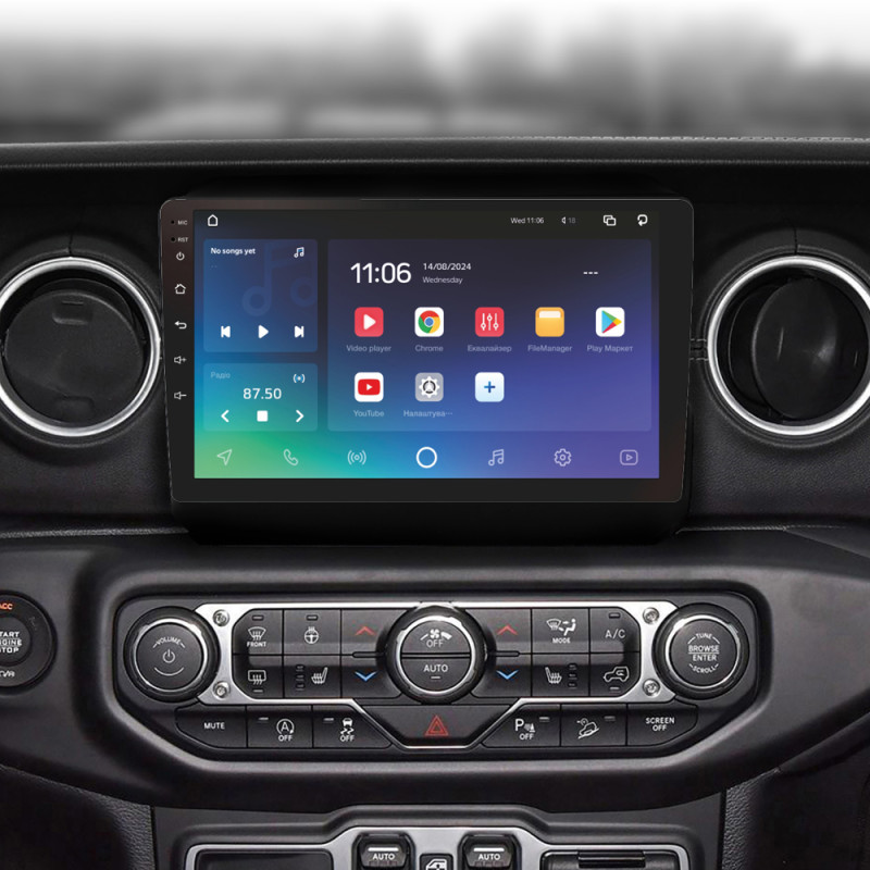 Android head unit SIGMA X9432 ANDROID 10 4+32 Gb 4G DSP Jeep Wrangler 4 JL 2018-2019 9" (L1)